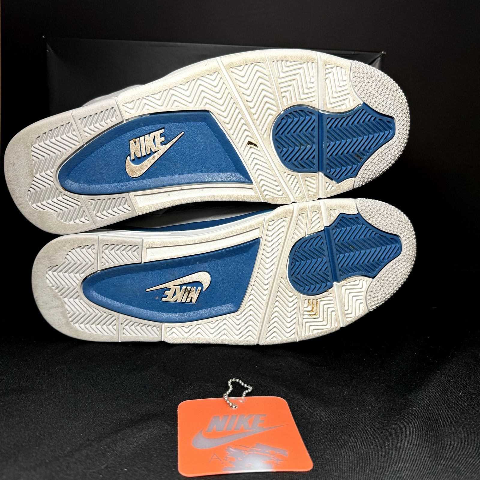 Jordan Brand × Nike Size 11 - Air Jordan 4 Retro Military Blue 2024 Men's Shoes Size US 11 / EU 44 - 8 Thumbnail