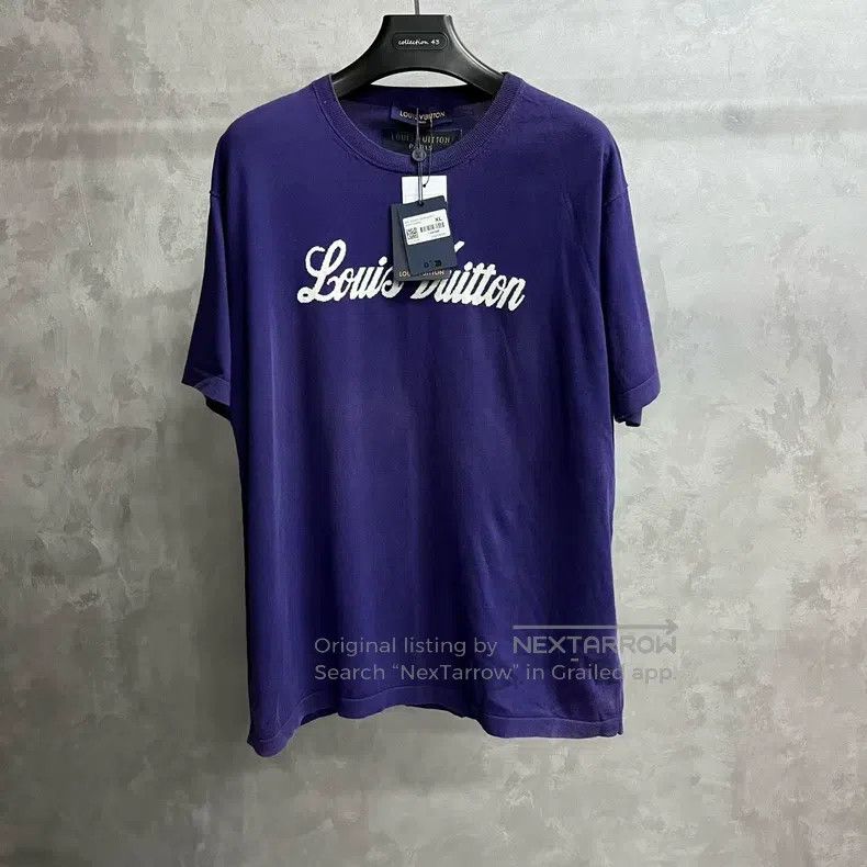 Louis Vuitton Louis Vuitton Blue monogrammed crewneck short sleeves Size US XL / EU 56 / 4 - 1 Thumbnail