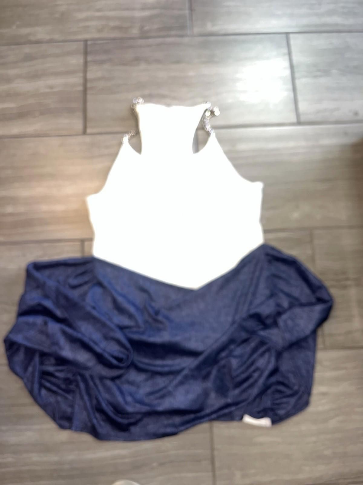 Issey Miyake NWT Micas White Chain Straps Racingback Tank Top Size 2XL Size XXL / US 16-18 / IT 52-54 - 4 Thumbnail