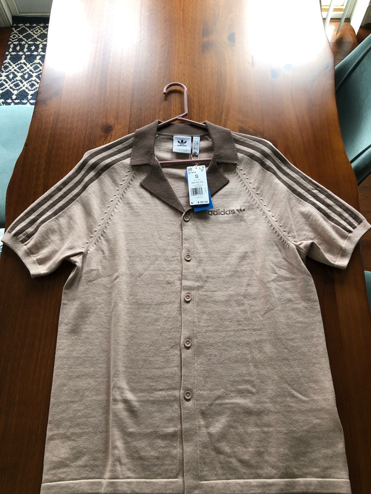 Adidas Adidas Originals Premium Knitted Striped Polo Tee - IS1414 Size US S / EU 44-46 / 1 - 1 Thumbnail