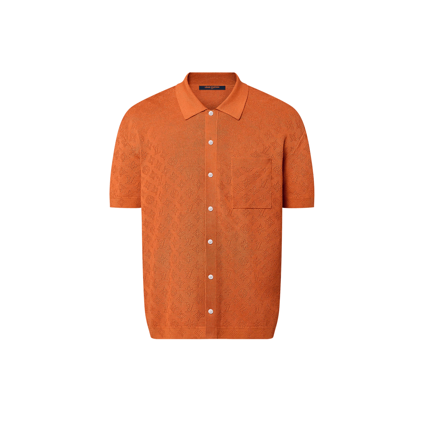 Louis Vuitton Short-Sleeved Cotton Crewneck Orange Men's