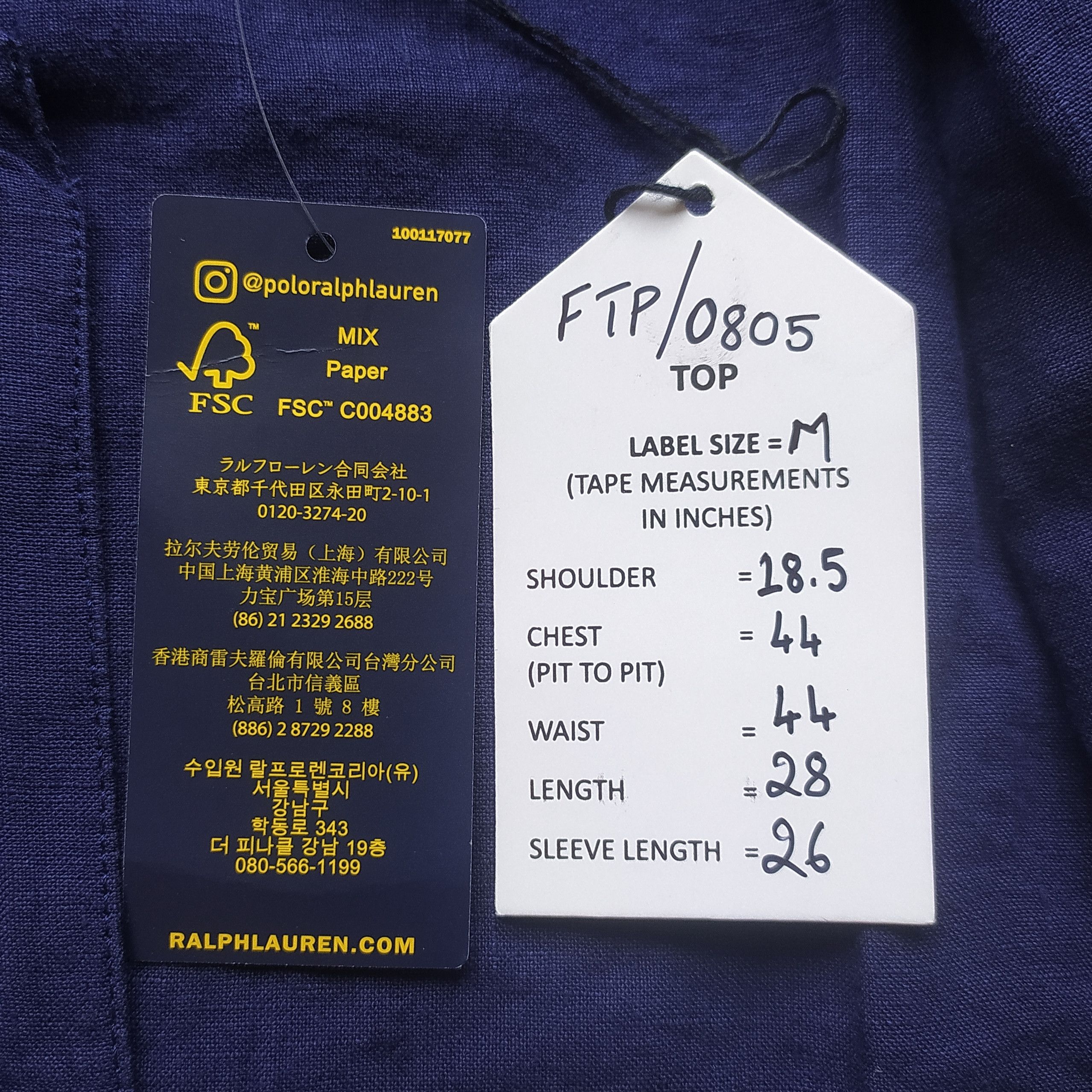 Polo Ralph Lauren Polo Ralph Lauren Cotton Shirt Jacket Free Shipping FTP/0805 Size US M / EU 48-50 / 2 - 12 Thumbnail