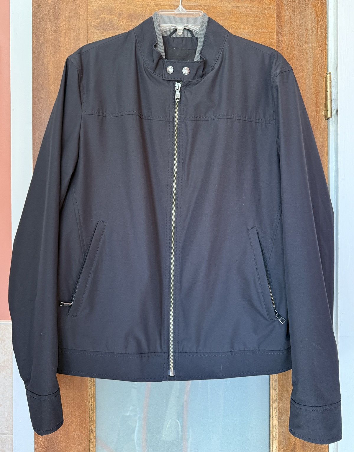 Banana Republic Banana Republic Men’s Black Bomber Lined Aviation Jacket M Size US M / EU 48-50 / 2 - 1 Thumbnail