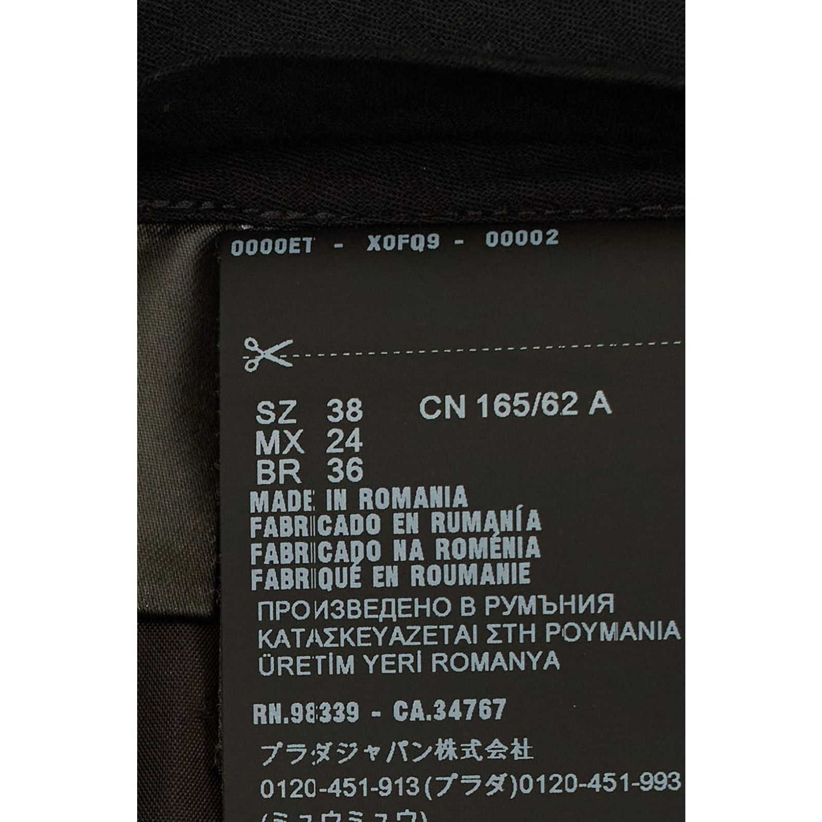Prada Black Trousers Size 26" / US 2 / IT 38 - 5 Thumbnail