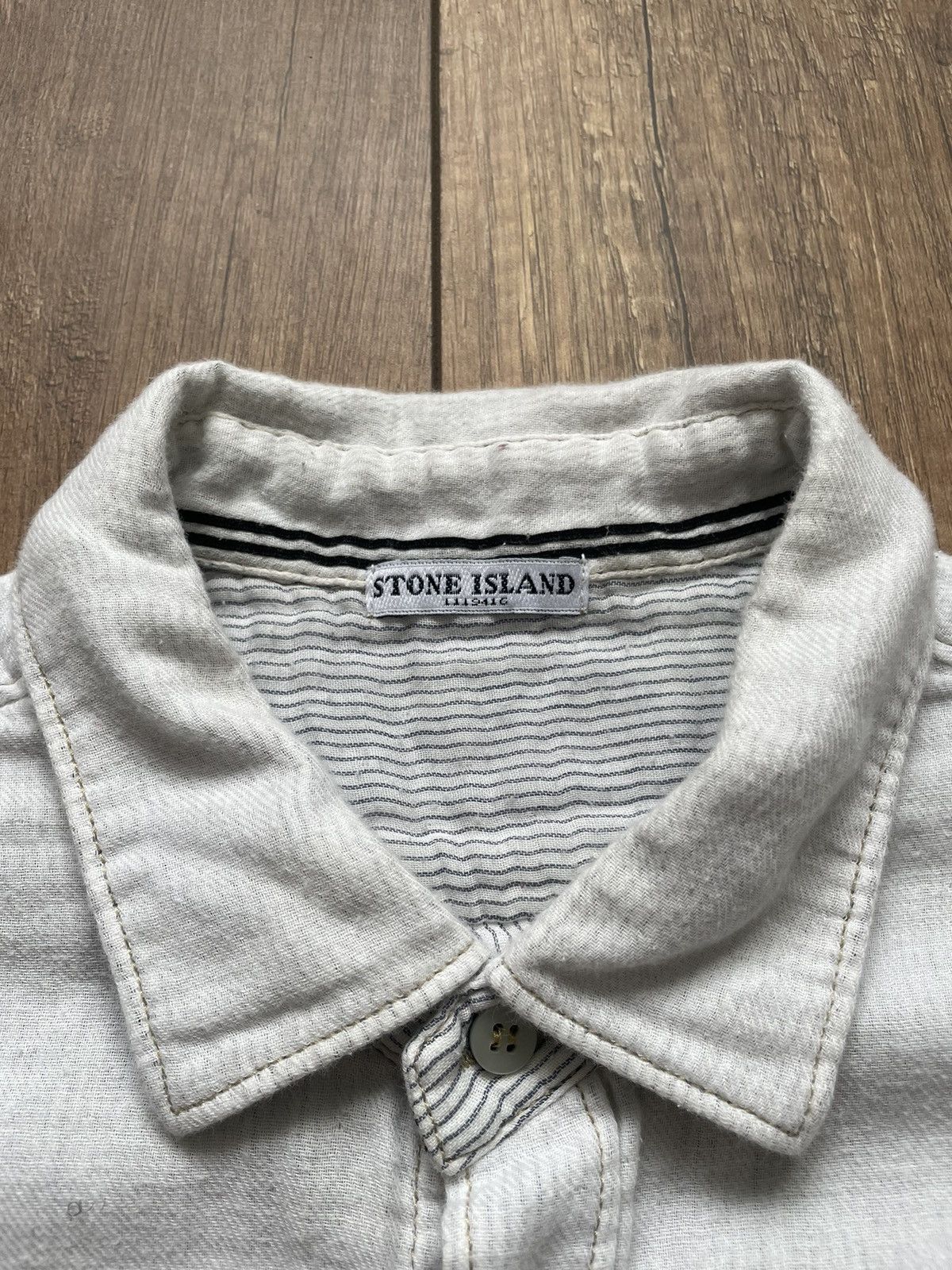 Stone Island Shirts Stone Island Vintage Size US L / EU 52-54 / 3 - 3 Thumbnail