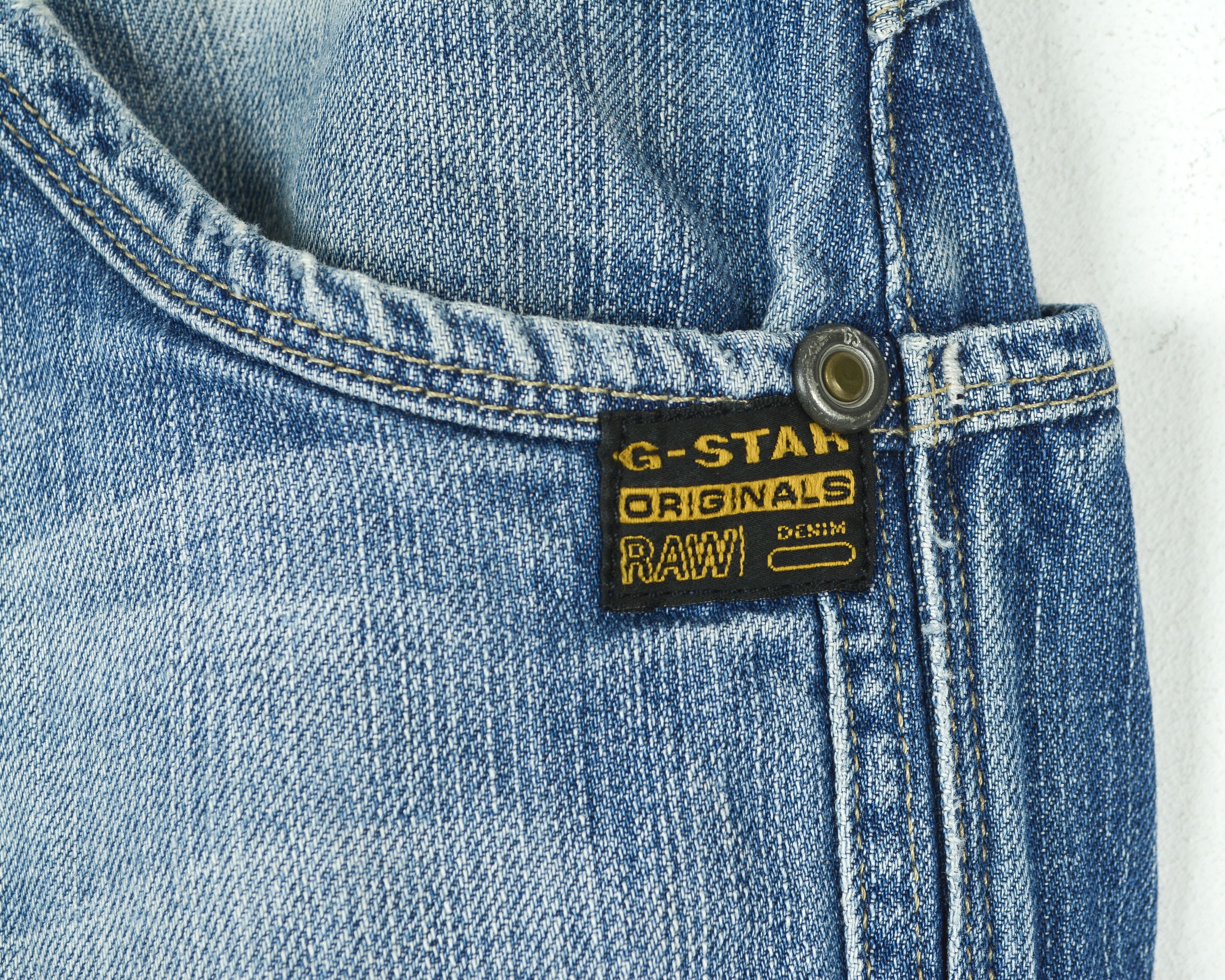 G-Star 3301 W31 L32 Jack Jeans Pant Trousers Button Blue Straight Size US 31 - 3 Thumbnail