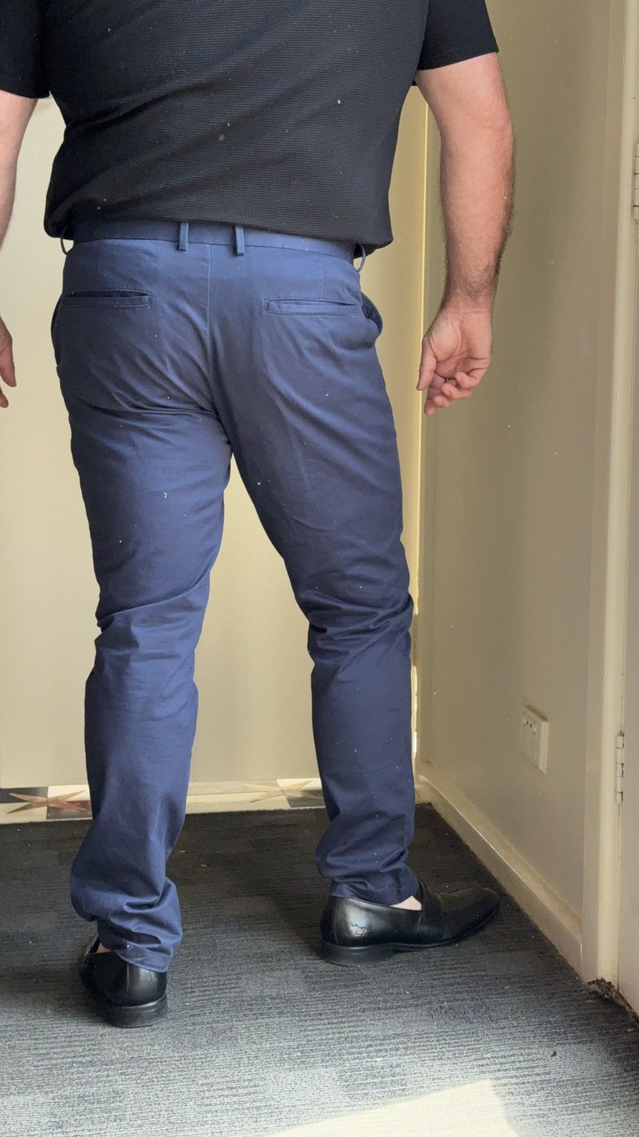 Daniel Hechter Daniel Hechter Paris navy blue slim fit chino trousers Size US 38 / EU 54 - 5 Thumbnail