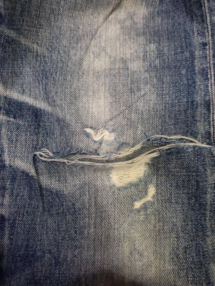 Japanese Brand JAPANESE BRAND DISTRESSED JEANS FADED BLUE Size US 31 - 10 Thumbnail