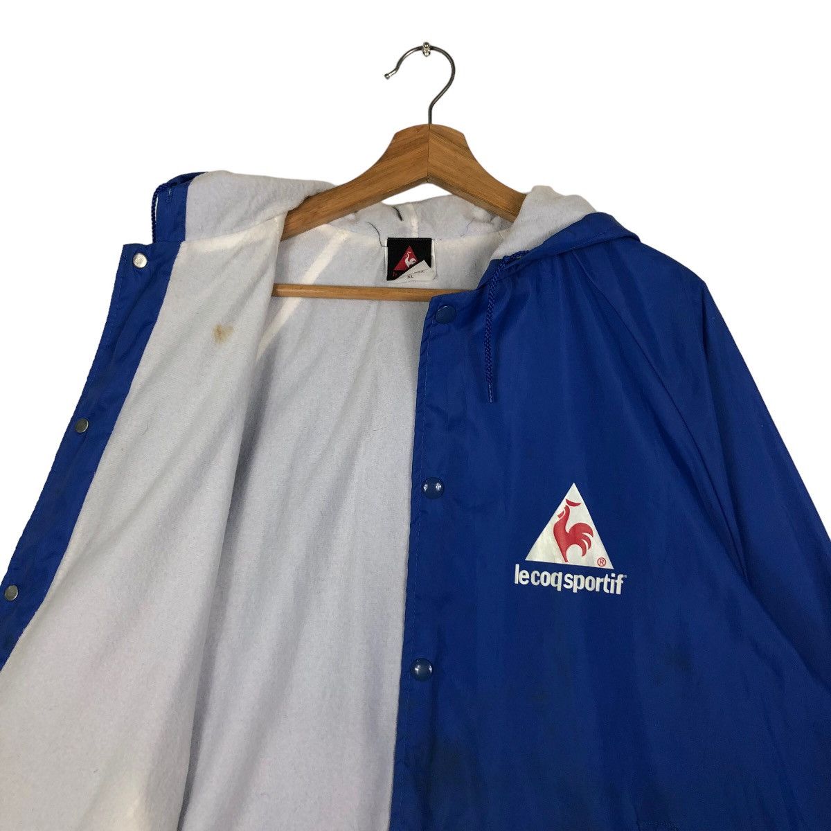 Japanese Brand 🔥Vtg Survival Jacket Le Coq Sportif Made in USA Big Logo Size US XL / EU 56 / 4 - 13 Thumbnail