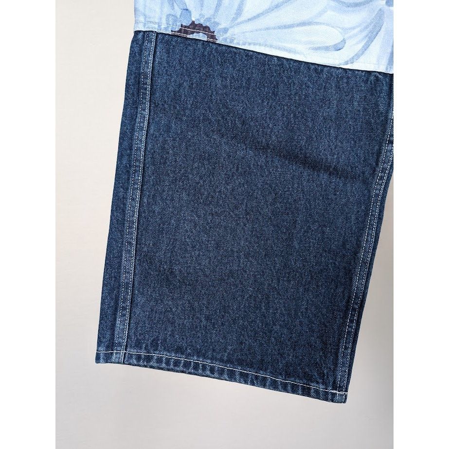 Jacquemus o1rshd1 Le Denim Fleurs in Print Blue Flowers Size US 34 / EU 50 - 7 Thumbnail