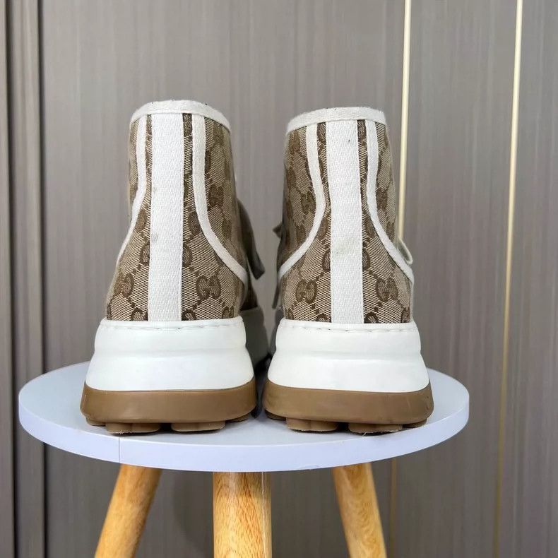 Gucci Gucci HighTop Platform Sneakers with Logo Print-2506 Size US 6 / IT 36 - 4 Thumbnail