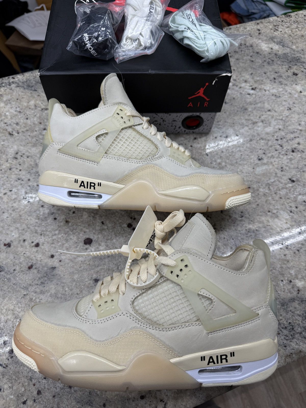 Jordan Brand Jordan 4 Retro Off White Sails Size US 7.5 / EU 40-41 - 1 Thumbnail