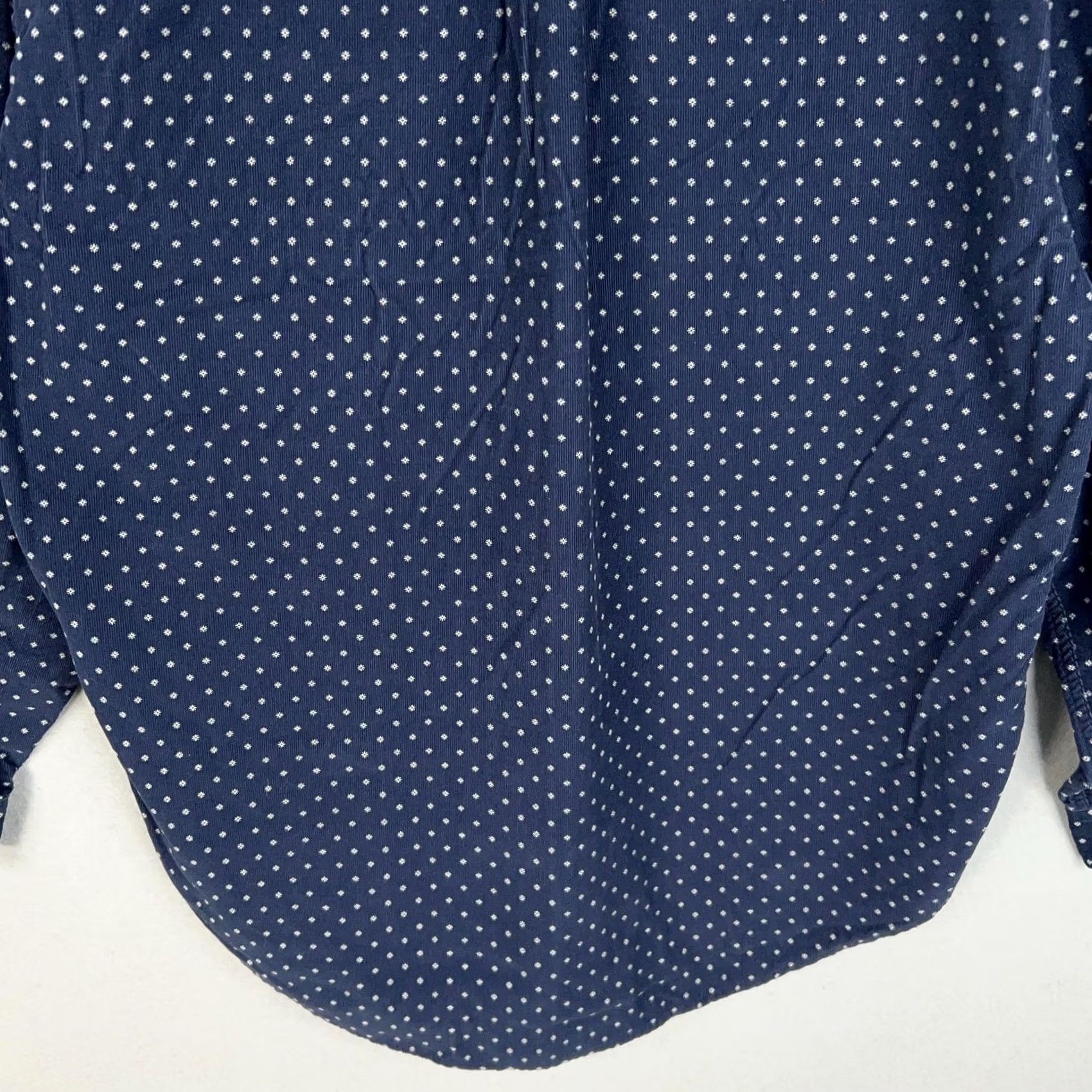 Tommy Hilfiger Tommy Hilfiger Shirt Mens Large Navy Blue Corduroy Snowflake Long Sleeve Y2K Size US L / EU 52-54 / 3 - 6 Thumbnail