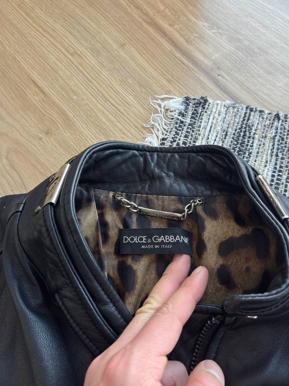 Dolce & Gabbana DOLCE & GABBANA LEATHER JACKET BLACK LEOPARD WOOMEN’S RARE Size M / US 6-8 / IT 42-44 - 11 Thumbnail