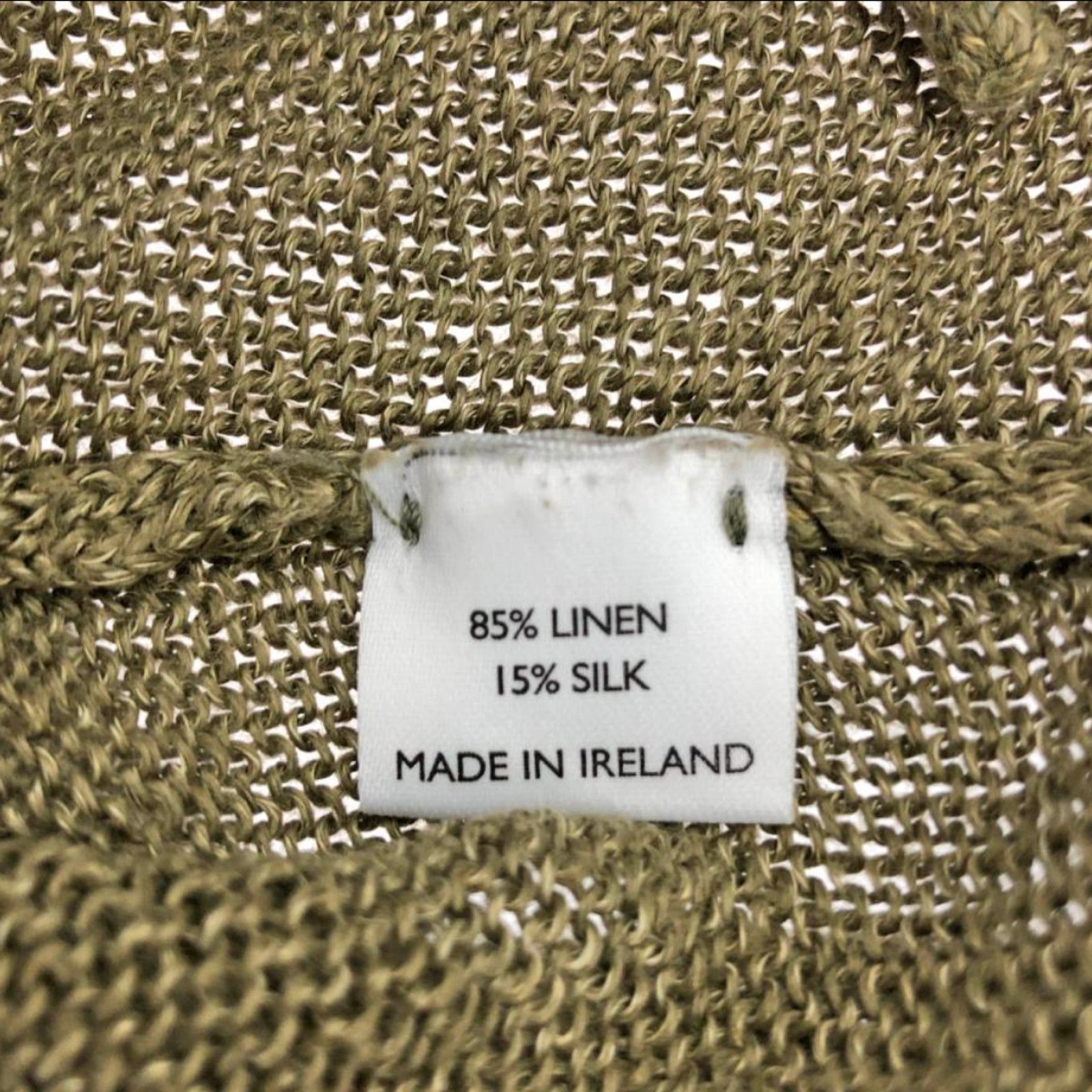 Inis Meain INIS MEAIN Long-Sleeve Cardigan Linen Silk Blend Size US S / EU 44-46 / 1 - 7 Thumbnail