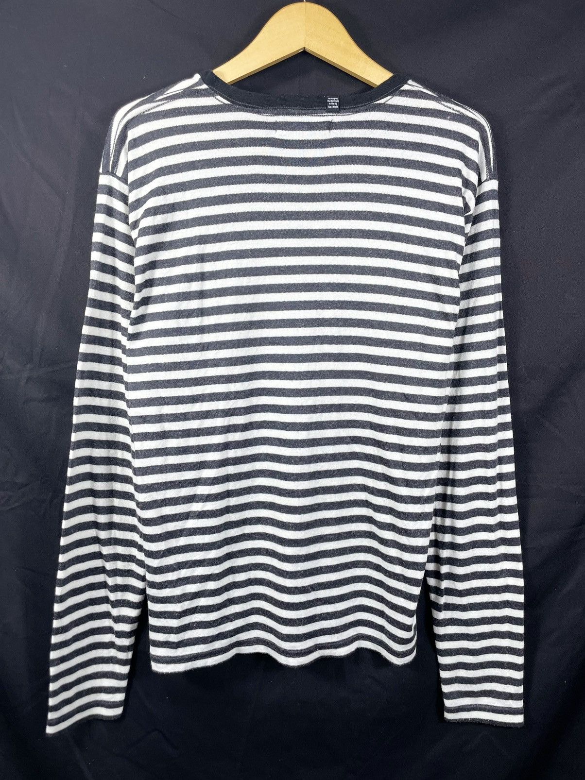 If Six Was Nine × Japanese Brand × Le Grande Bleu (L.G.B.) Long Sleeve Mousy setripe Grunge Kurt Cobain style Size US L / EU 52-54 / 3 - 3 Thumbnail
