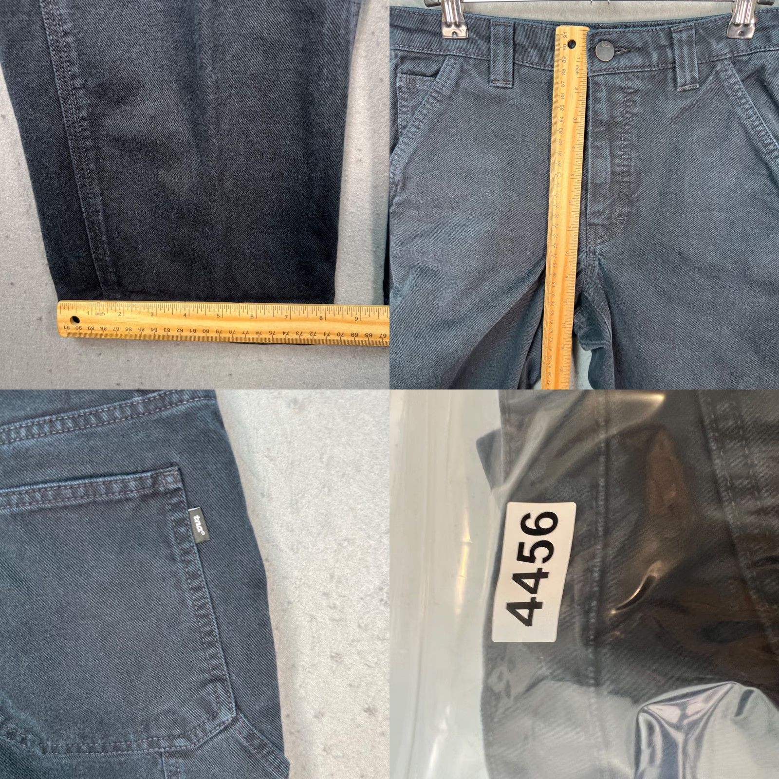 TNA TNA Womens Size 2 Black Denim Carpenter Pants Straight Leg 100% Cotton Size 26" / US 2 / IT 38 - 8 Thumbnail