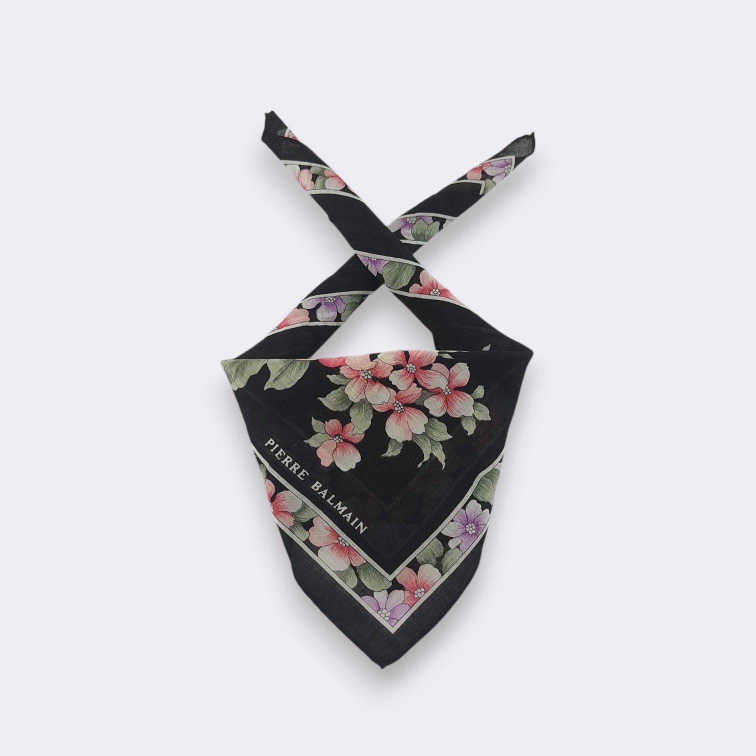 Pierre Balmain Vintage Pierre Balmain Handkerchief Neckerchief H040M Size ONE SIZE - 1 Thumbnail