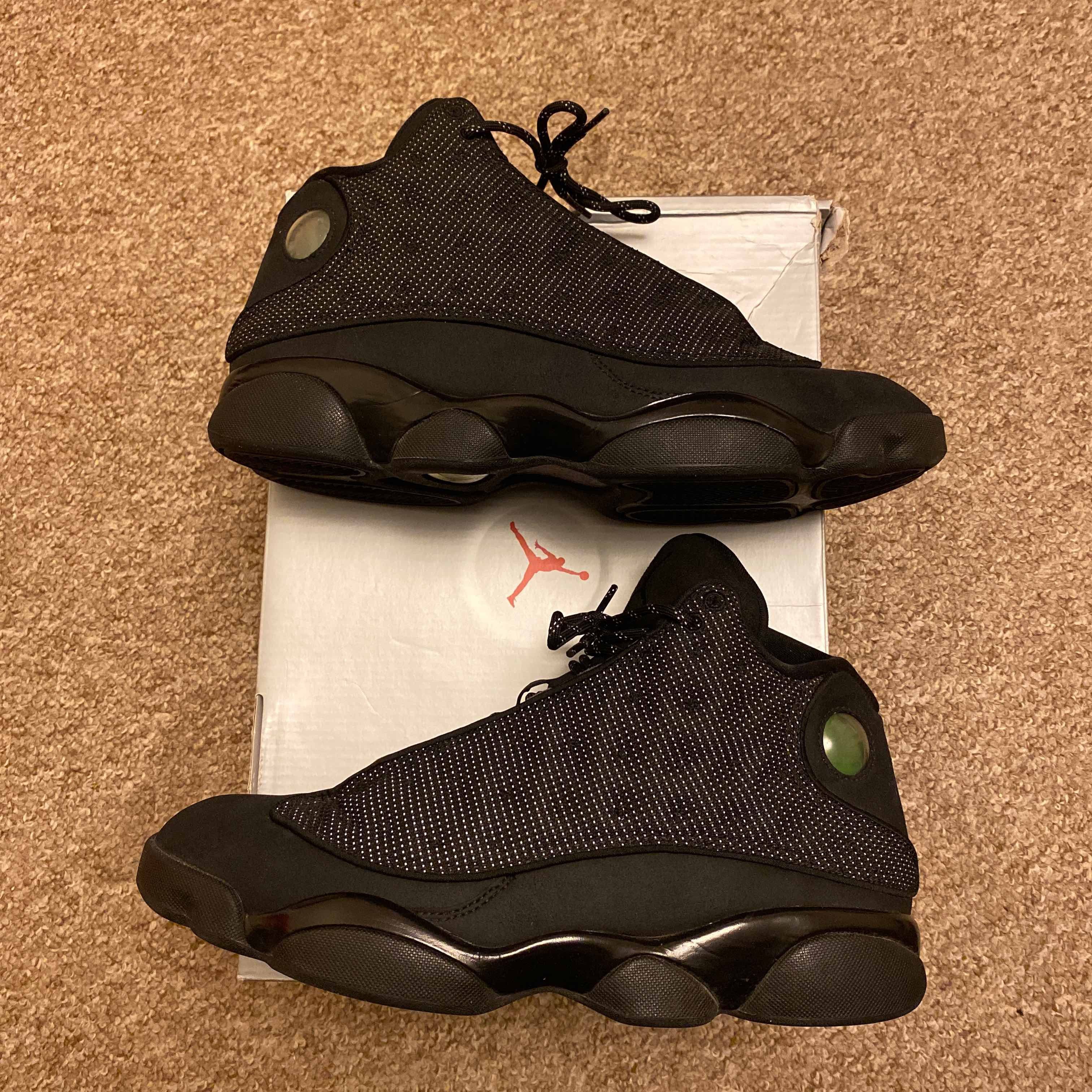 Cat Black And Tan Jordan 13 Used Jordan 13s Retro Black Cat