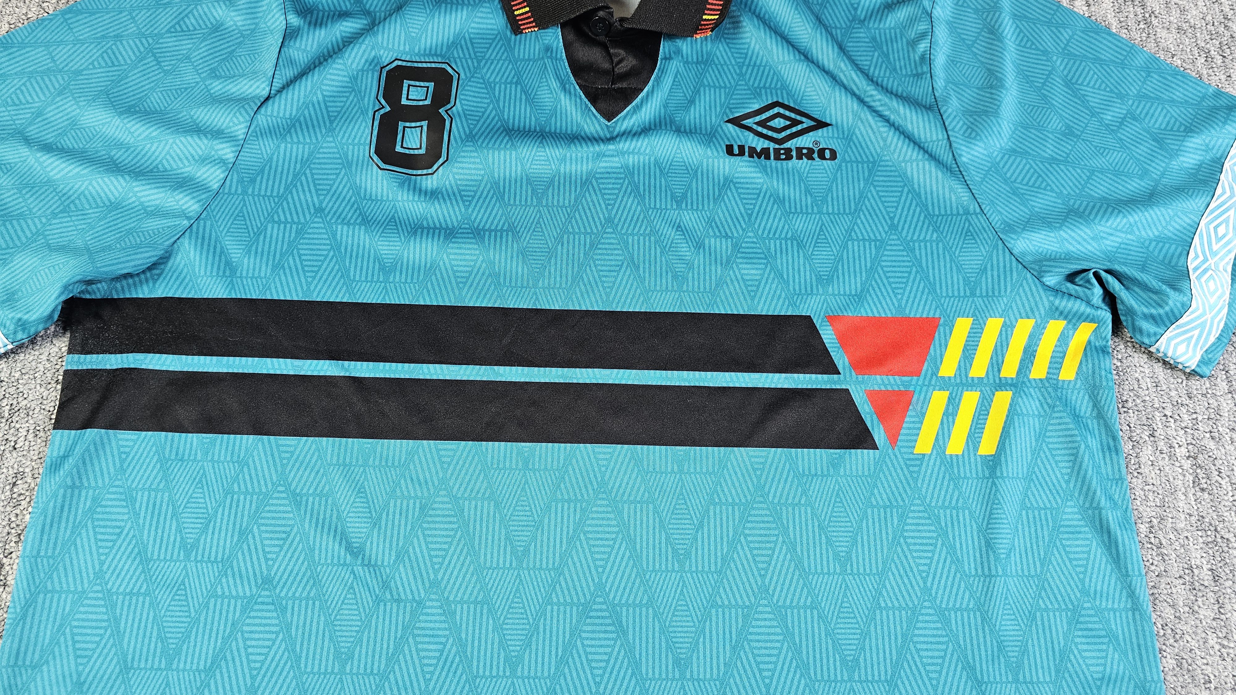 Umbro UMBRO Germany Retro Jersey 90s Blokecore Teal XL Size US XL / EU 56 / 4 - 9 Thumbnail