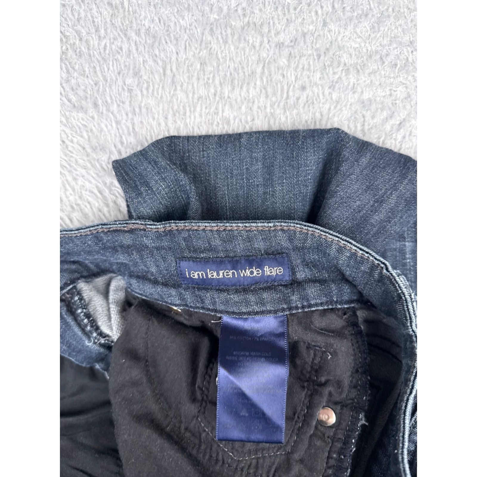 Vintage See Thru Soul Jeans Womens 27 Blue Denim Flared Low Rise 28x31 Size 27" / US 4 / IT 40 - 7 Thumbnail