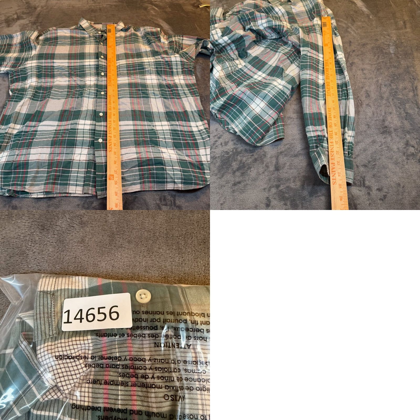 Polo Ralph Lauren Ralph Lauren Sport Plaid Shirt Button-Up Long Sleeve Men's XL Green White Red Casual Button-Down Collared Cotton Pocketed Classic Fit Size US XL / EU 56 / 4 - 8 Thumbnail