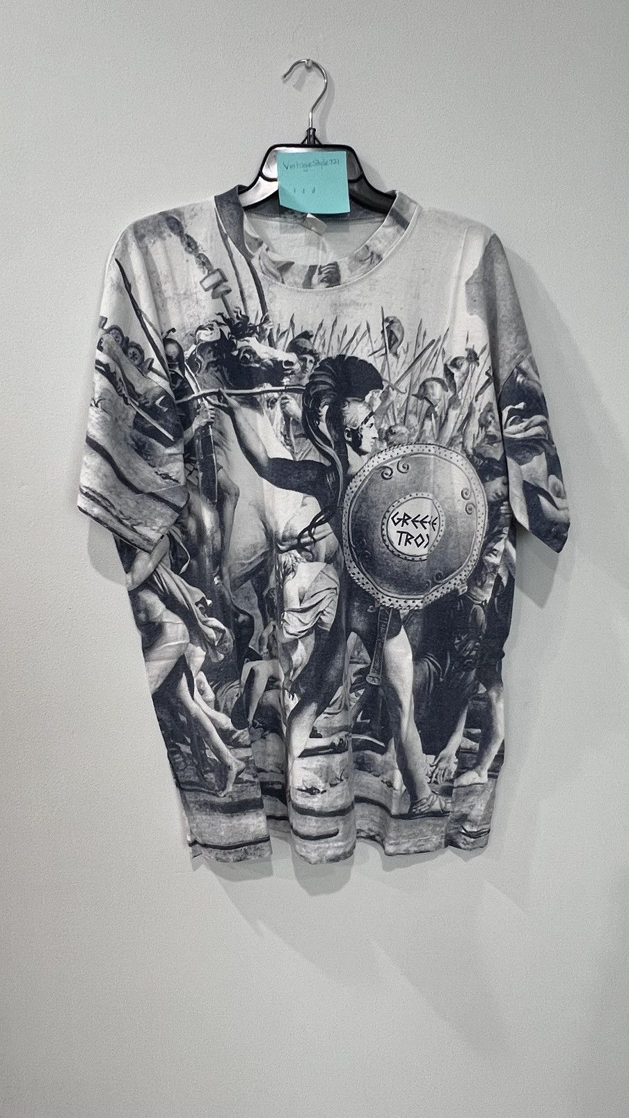 Vintage AOP Greece Troy Art Tshirt Size XXL Size US XXL / EU 58 / 5 - 1 Thumbnail