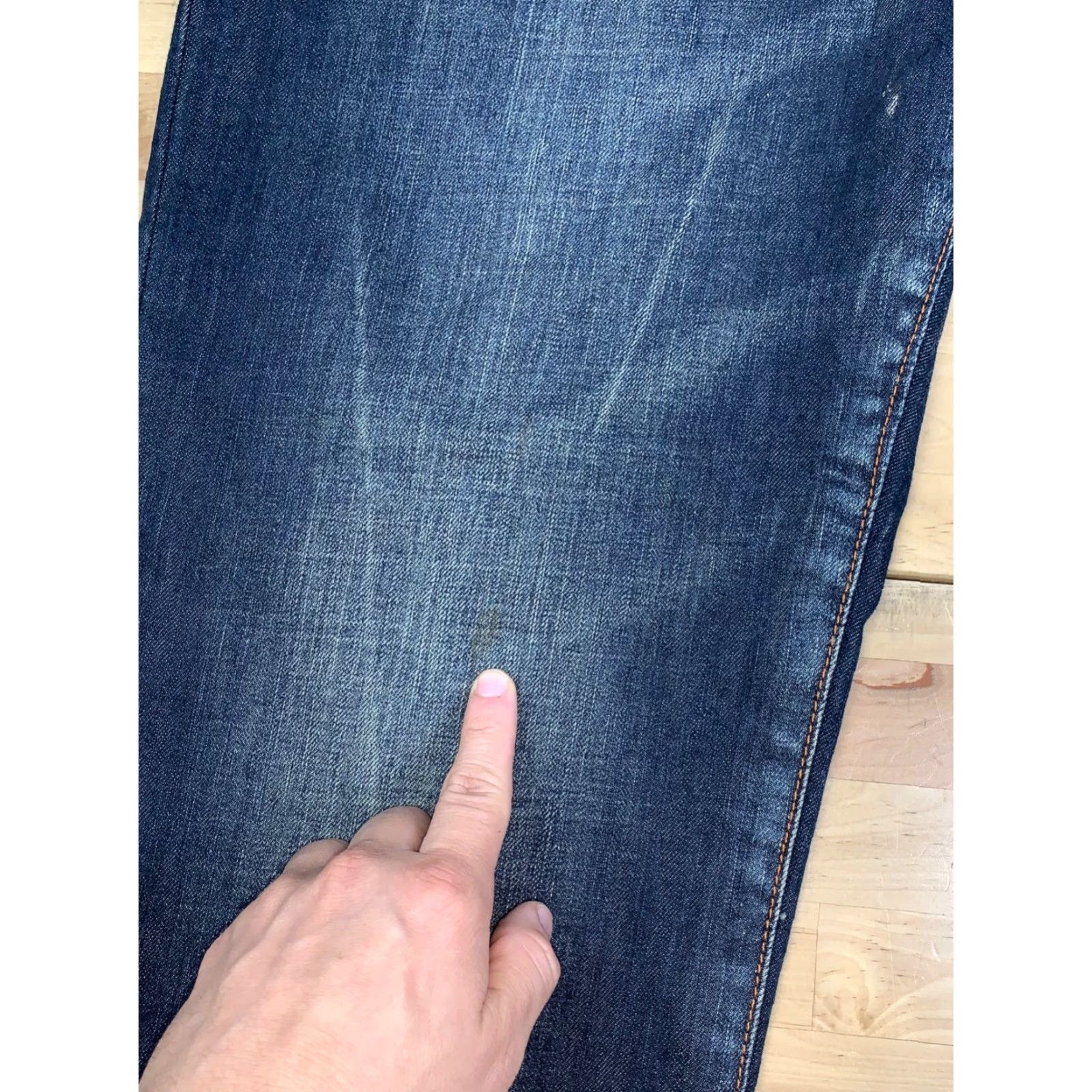 Rusty Rusty Jeans Straight Denim 40x32 Mens Blue Distressed 10397 Straight Lumber? Size US 40 / EU 56 - 5 Thumbnail