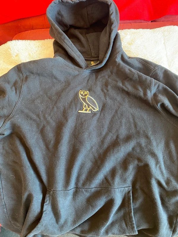 image of Octobers Very Own Ovo Mini OG Owl Hoodie in Black, Men's (Size Large)