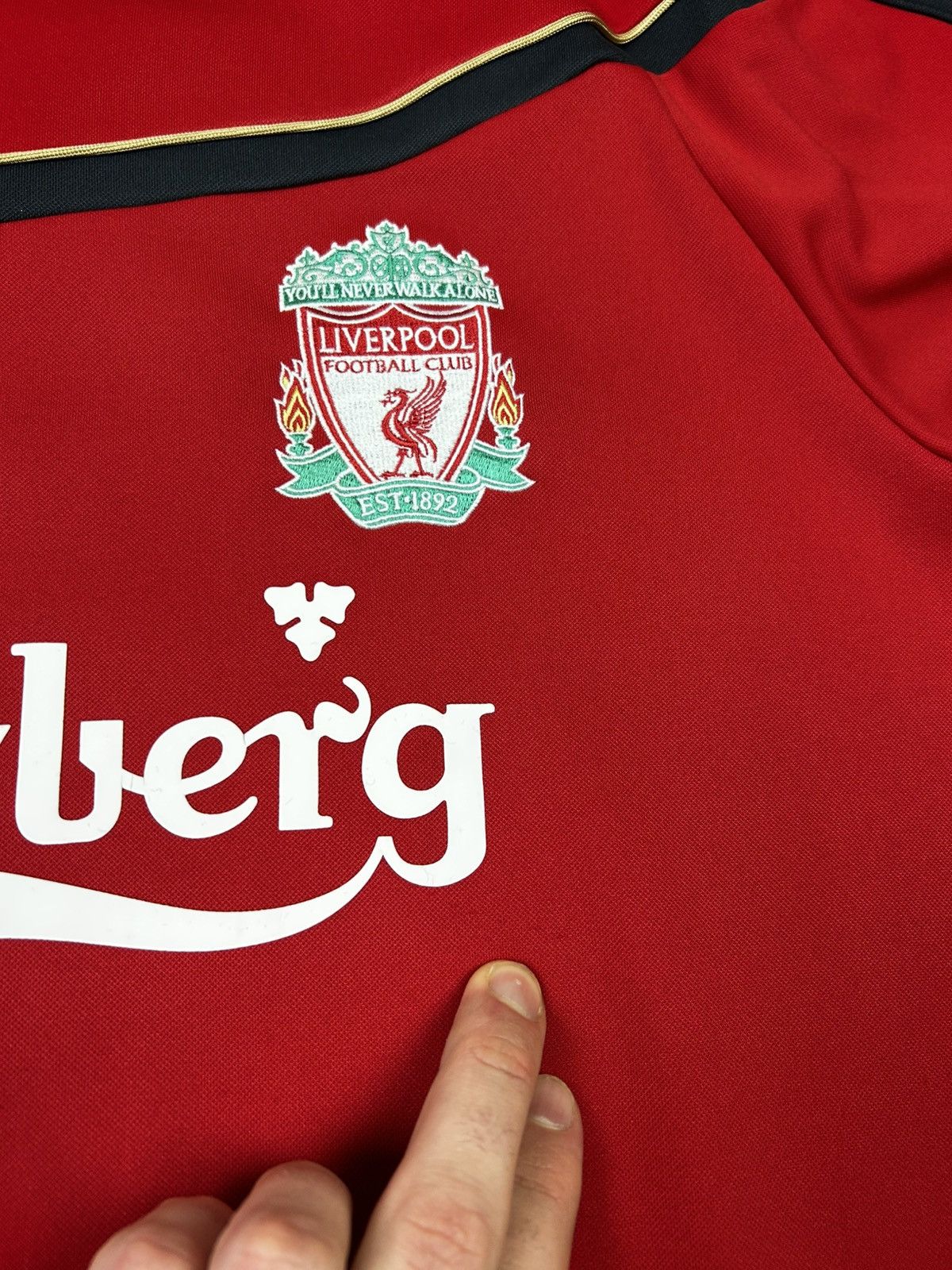 Adidas Vintage Adidas Liverpool Football Sweatshirt Soccer Red Size US L / EU 52-54 / 3 - 15 Thumbnail