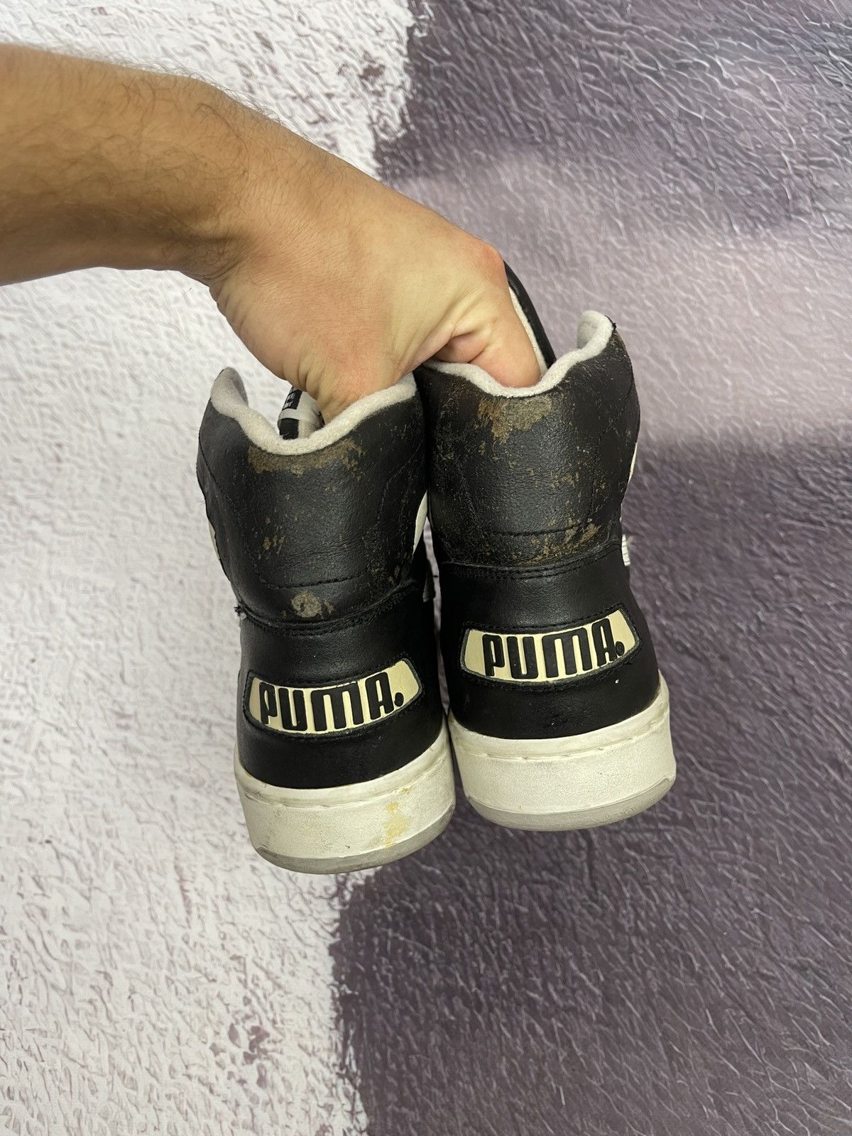 Puma Puma x Ralph Sampson vintage 80s 90s rare high top sneakers Size US 11.5 / EU 44-45 - 10 Thumbnail