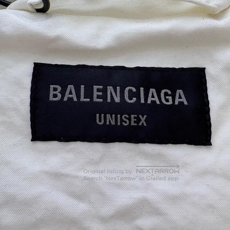 Balenciaga Balenciaga White Racing Logo Embroidered Zip Up Windbreake Size US XS / EU 42 / 0 - 6 Thumbnail