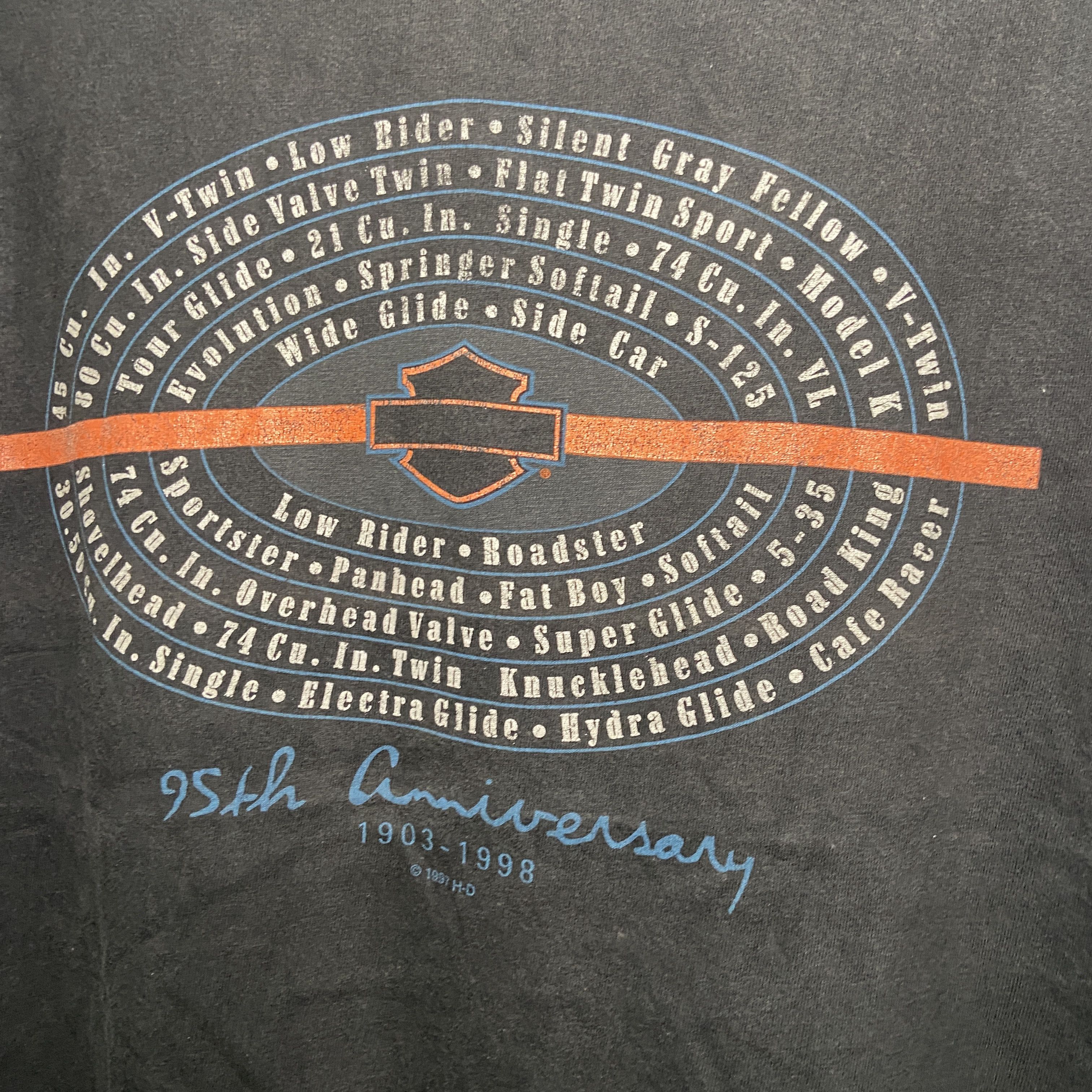 Harley Davidson × Vintage Distressed Vintage Harley Davidson Medium Size Holoubek Tee Size US M / EU 48-50 / 2 - 2 Thumbnail
