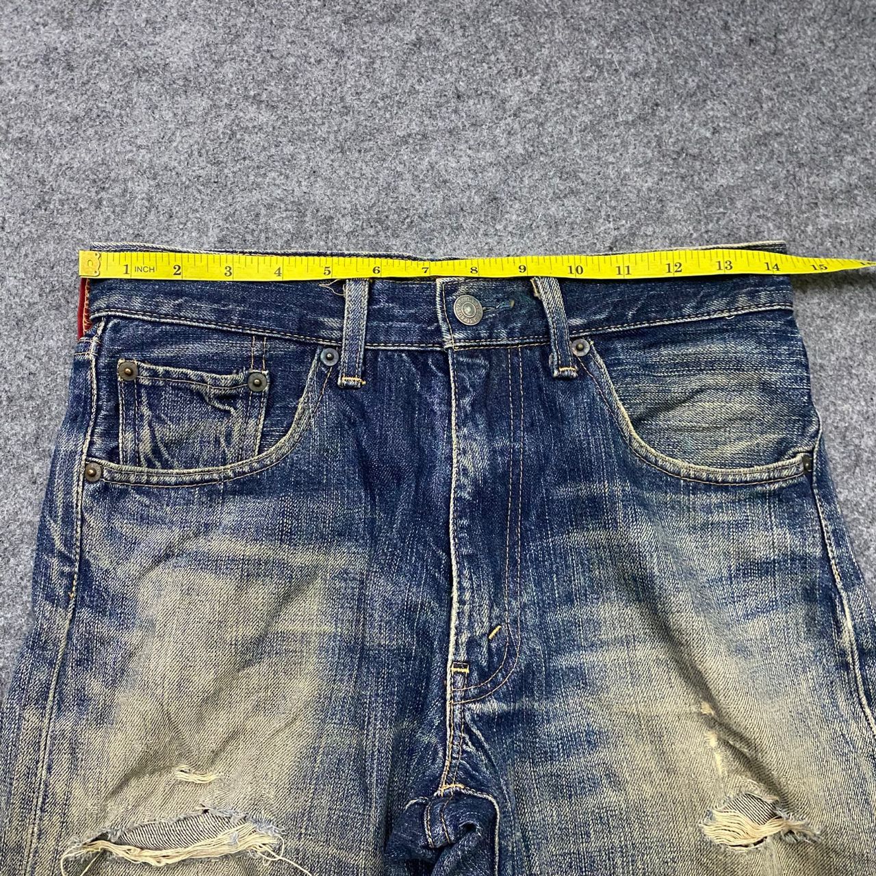 Levi's Vintage 90s Levis Distressed Denim Kurt Cobain Style Size US 28 / EU 44 - 4 Thumbnail