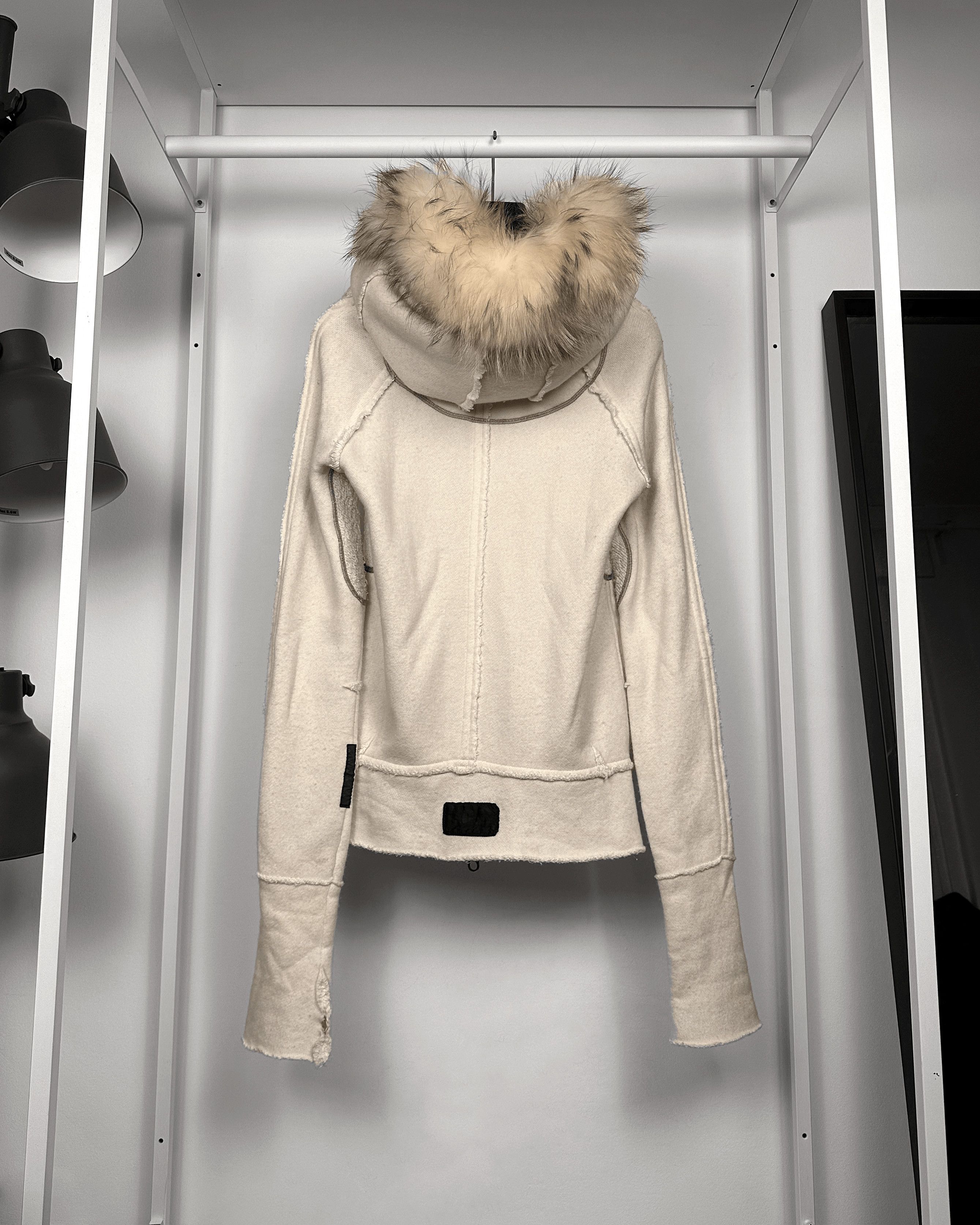 Le Grande Bleu (L.G.B.) L.G.B Le Grand Bleu Fur Parka Cream Zip Hoodie Size US M / EU 48-50 / 2 - 2 Thumbnail