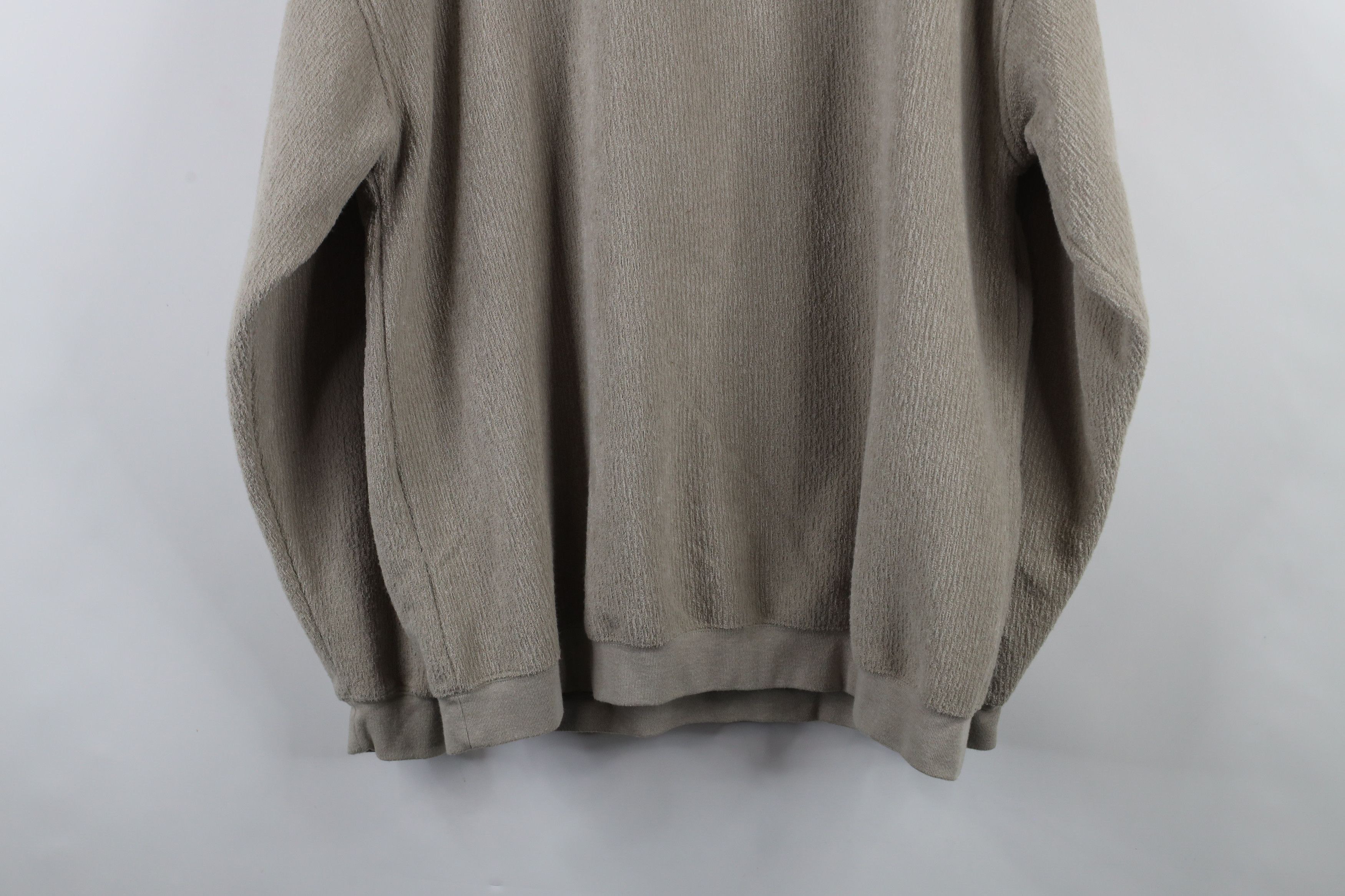 Vintage Vintage 90s Streetwear Fleece Ribbed Collared Sweatshirt Size US XL / EU 56 / 4 - 9 Thumbnail