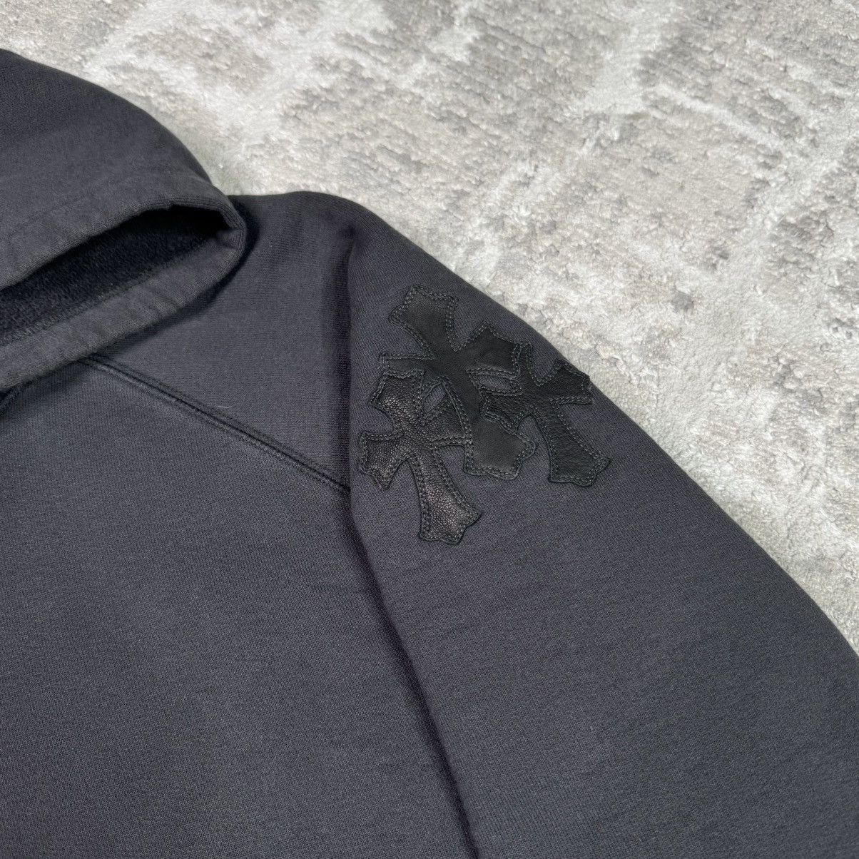 Chrome Hearts Paper jam leather triple cross pullover hoodie Size US XXL / EU 58 / 5 - 6 Thumbnail
