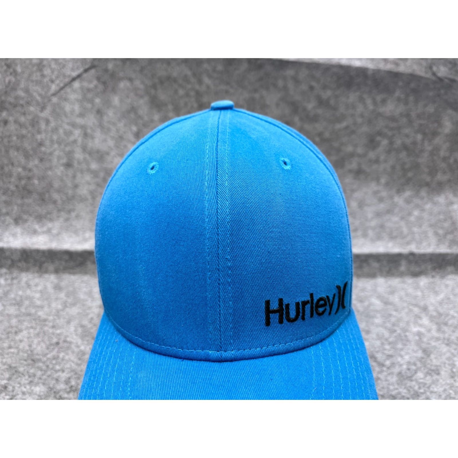 Hurley Hurley Hat Cap Fitted XL Adult Blue Cotton Blend Stretch Dri-Fit Skate Baseball Cap Mens Size ONE SIZE - 2 Thumbnail