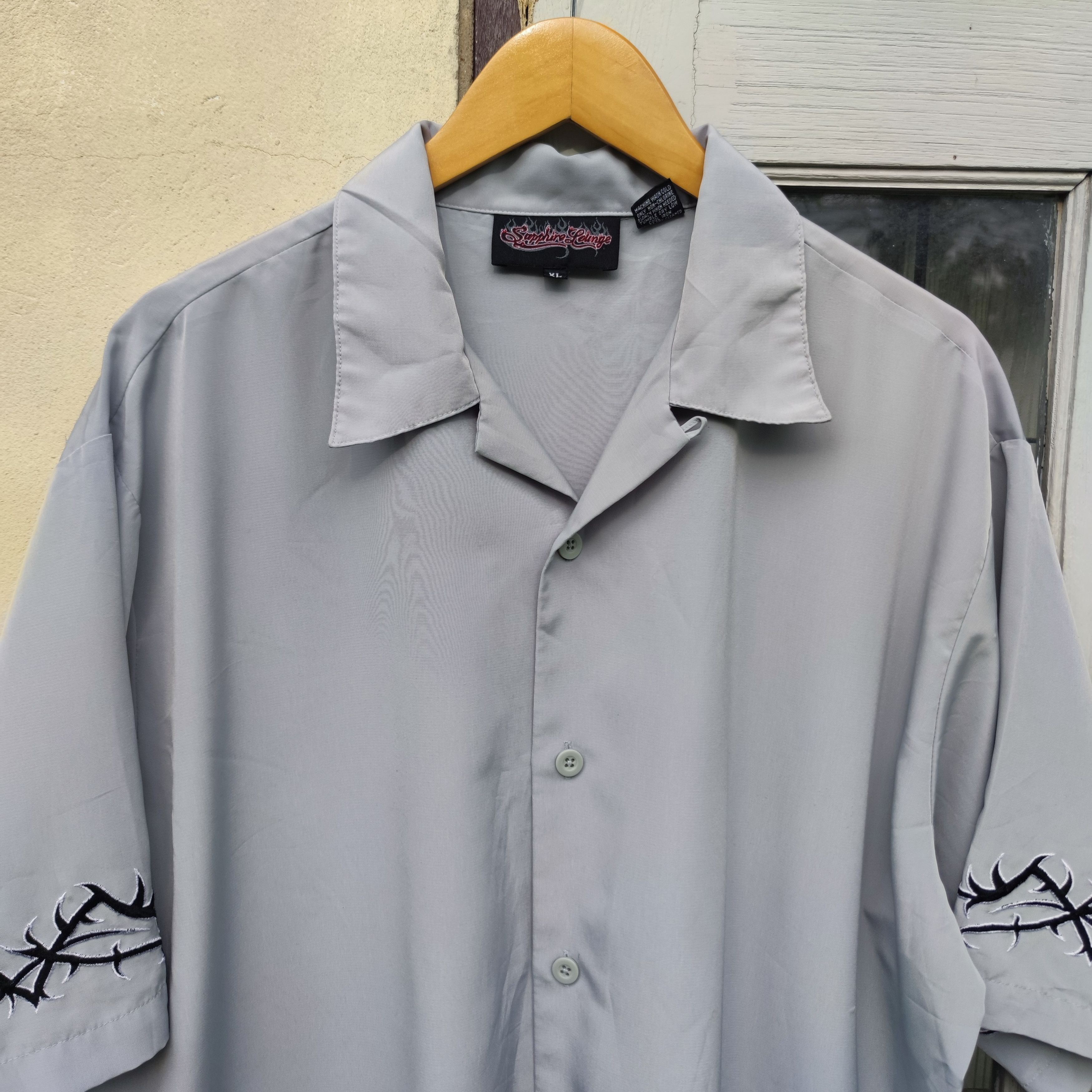 Vintage Sapphire Loung Tribal Barb Embroidered Oversized Shirt Size US XL / EU 56 / 4 - 5 Thumbnail