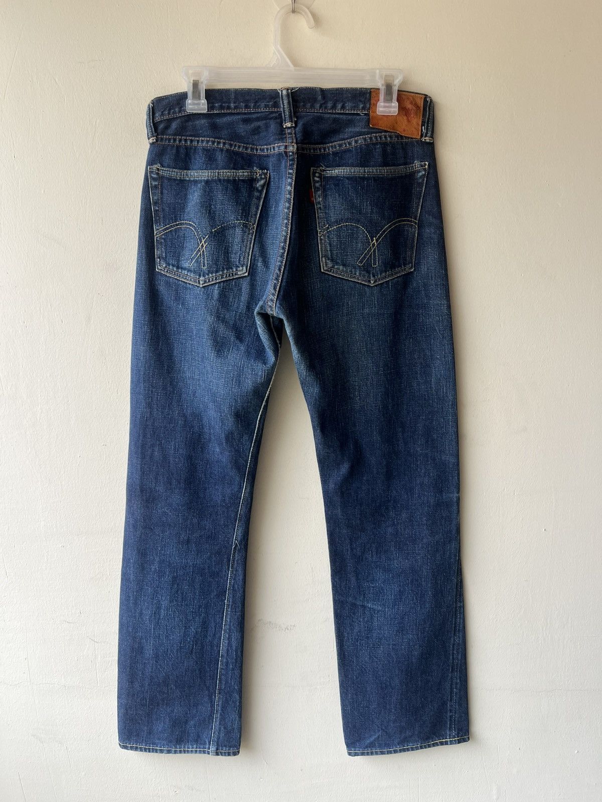 Full Count & Co. Vintage Full Count Japan Fade Blue Denim Selvedge Jeans Size US 31 - 18 Thumbnail