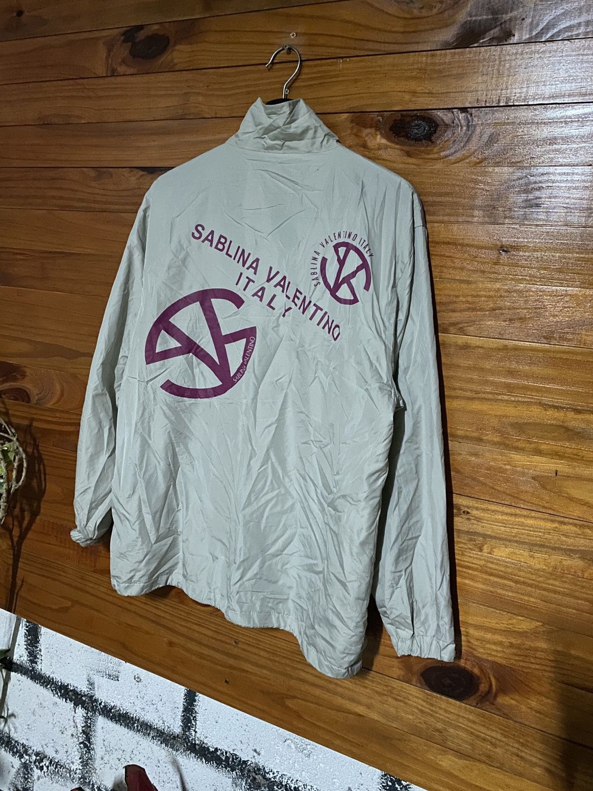 Vintage Sablina Valentino Italy Windbreaker Jacket Grey Logo Size US M / EU 48-50 / 2 - 4 Thumbnail