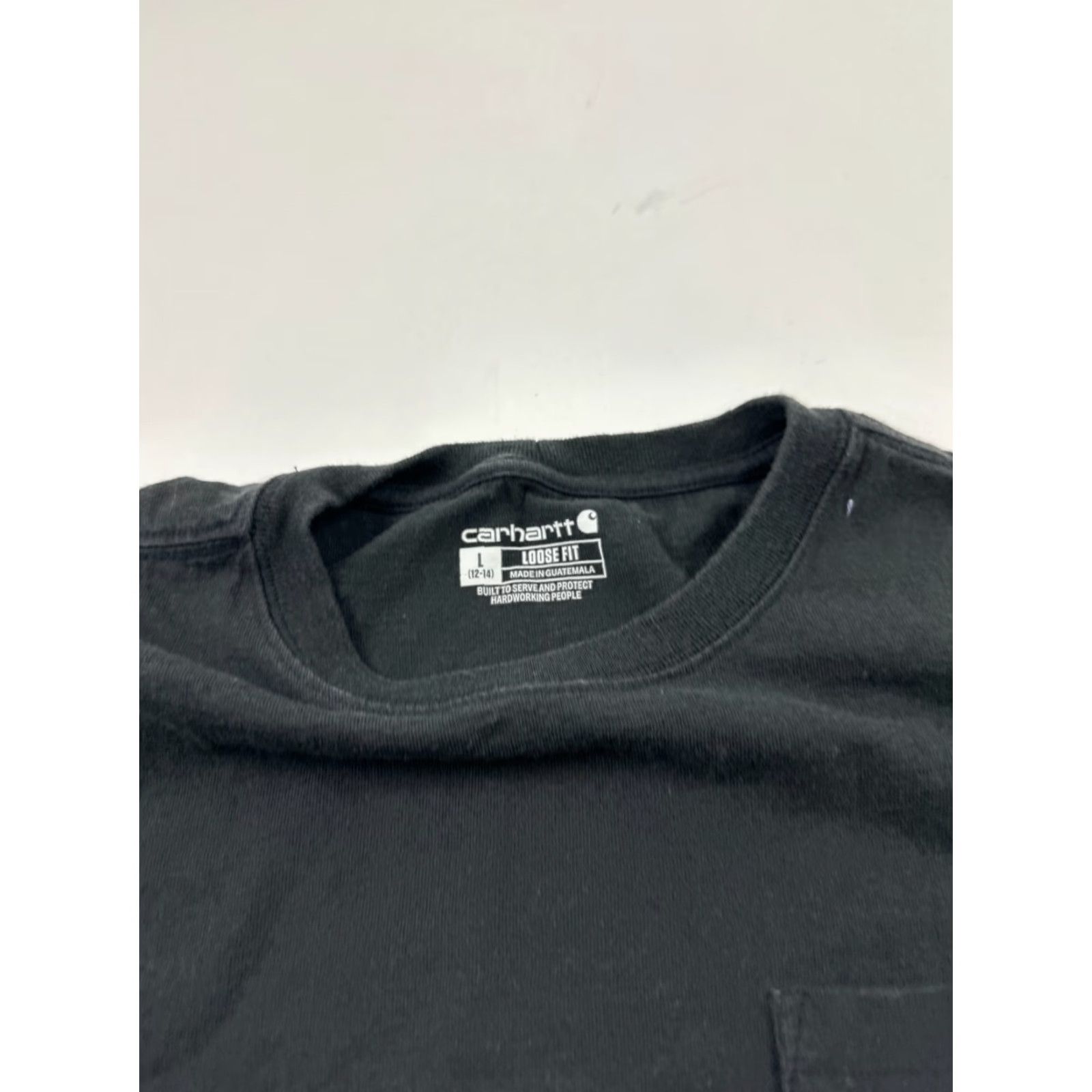 Carhartt Carhartt Women's Black Loose Fit Work Shirt Large Short Sleeve Crew Neck Tee Size L / US 10 / IT 46 - 6 Thumbnail