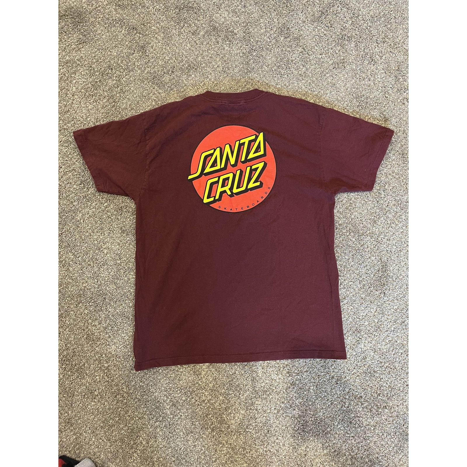 Santa Cruz Skateboards Santa Cruz Skateboards Red Dot Logo T-Shirt, L / Maroon Size US L / EU 52-54 / 3 - 1 Thumbnail