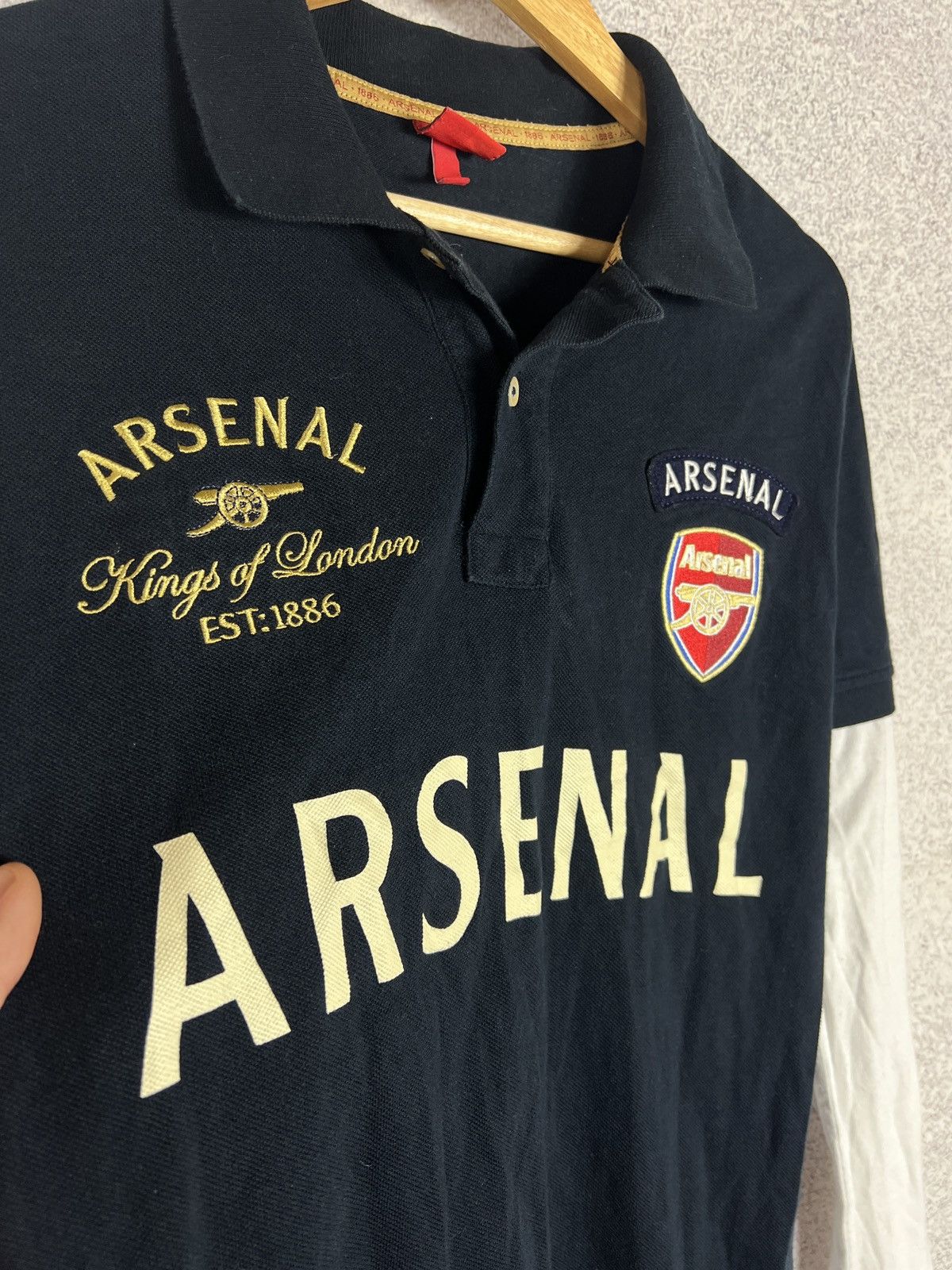 Vintage Arsenal Rugby Longsleeve Shirt Jersey Big Logo Size US XS / EU 42 / 0 - 4 Thumbnail