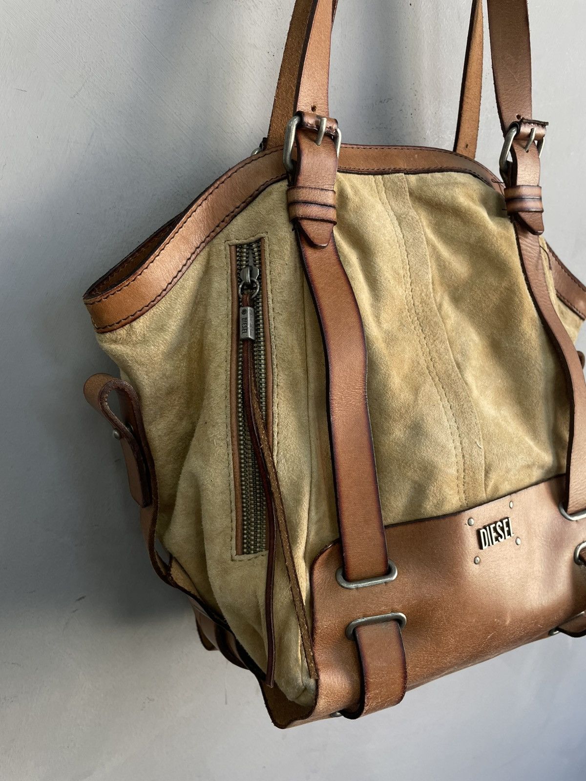 Diesel Avant garde Diesel leather shoulder bag hype fashion y2k Size ONE SIZE - 4 Thumbnail