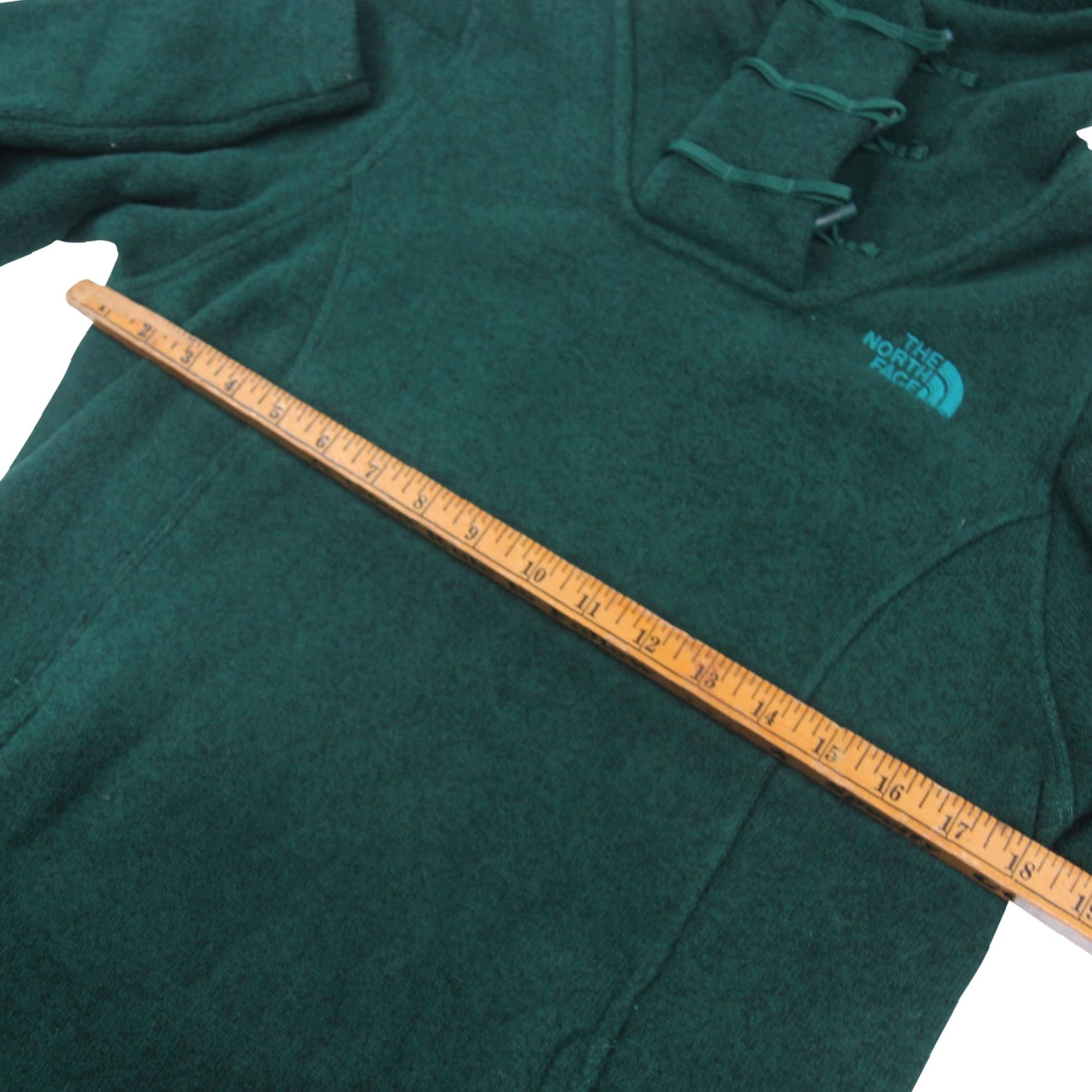 The North Face VINTAGE The North Face Womens Small Crescent Fleece Hooded Sweater Green Size S / US 4 / IT 40 - 5 Thumbnail