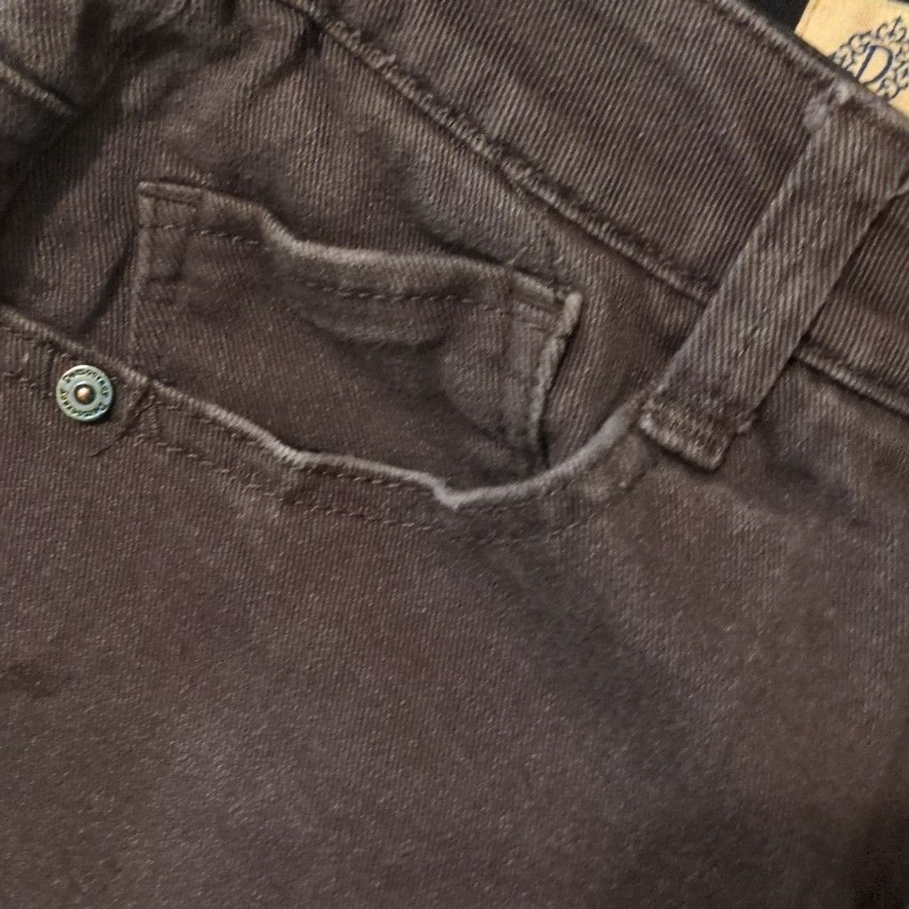 Other Democracy grayish black fringe jeans size 2 Size 26" / US 2 / IT 38 - 4 Thumbnail