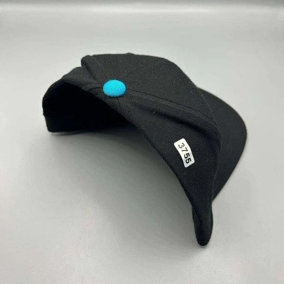 Mitchell & Ness Miami Heat Hat Men Black Blue Embroidered Snap Back Cap Size ONE SIZE - 8 Thumbnail