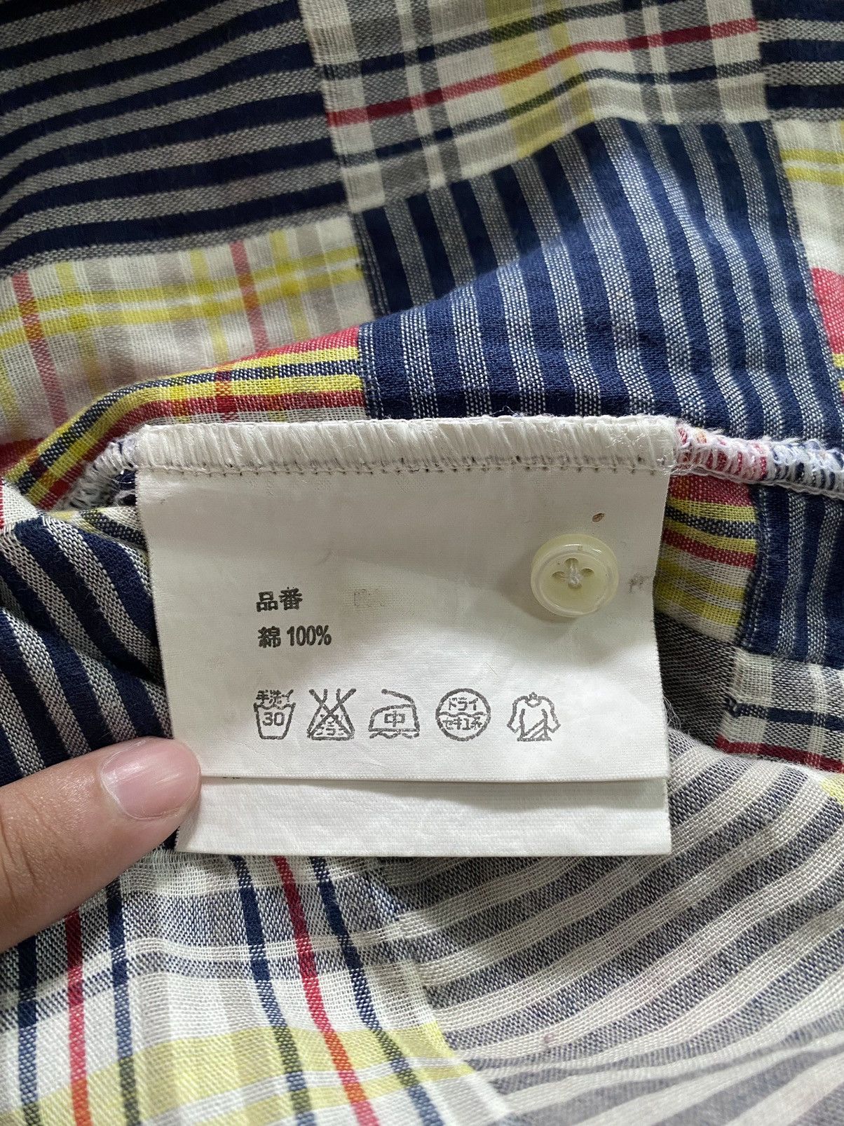 Comme des Garcons Vintage Comme des Garcons button homme plus patchwork shirt Size US M / EU 48-50 / 2 - 6 Thumbnail