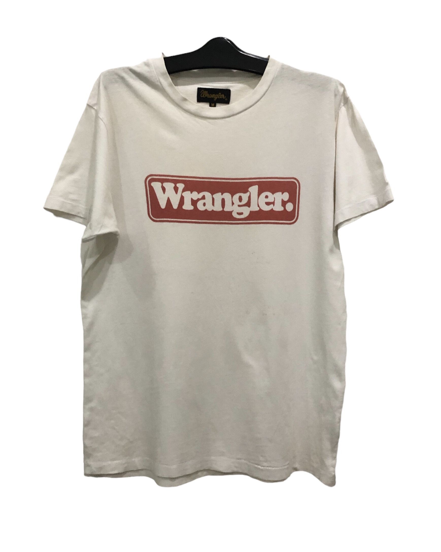 Vintage × Wrangler Vintage Worn Wrangler Tshirt Size US M / EU 48-50 / 2 - 1 Thumbnail